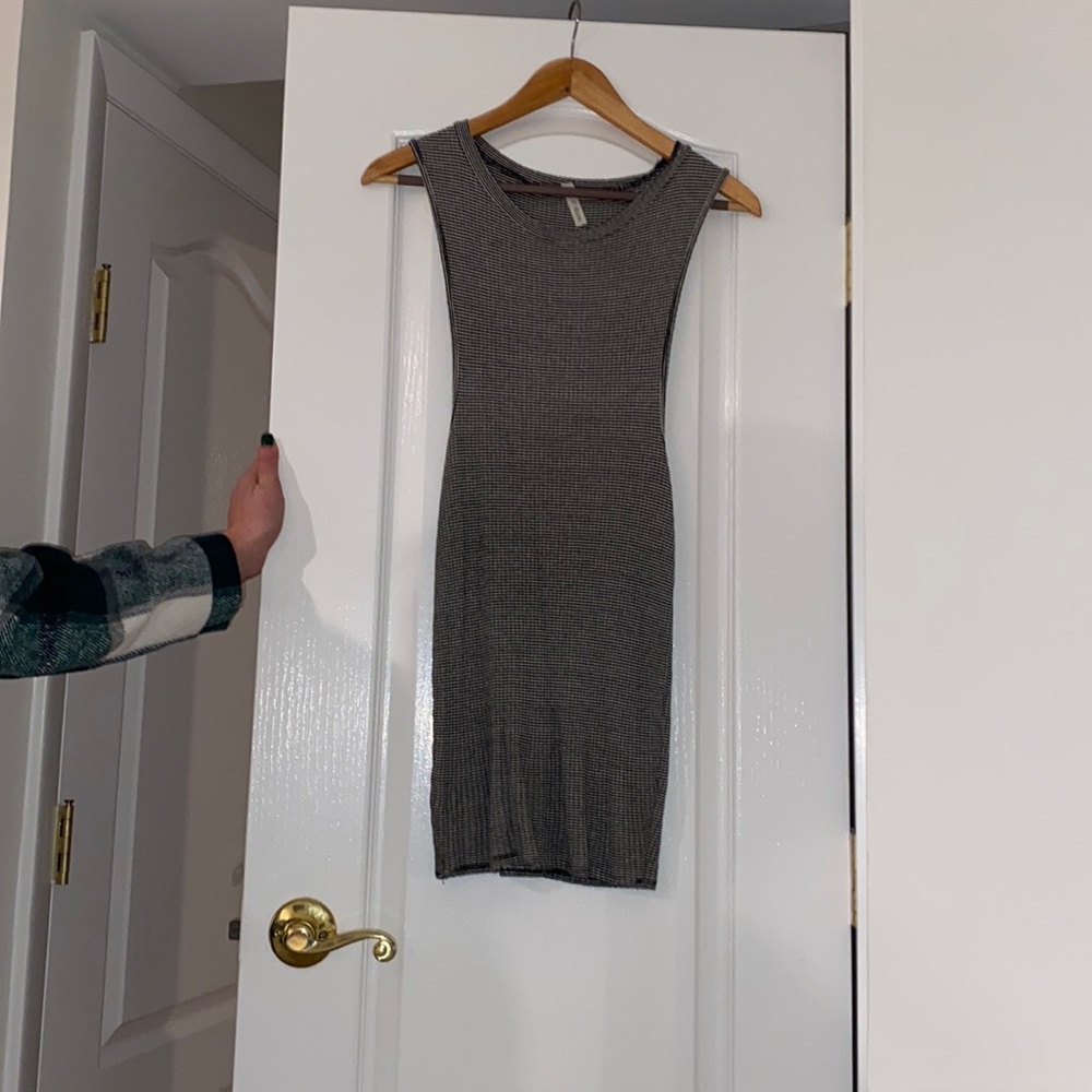 Black and white party dress